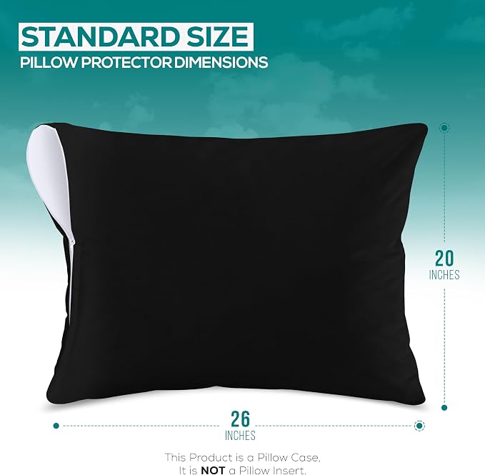 Utopia Bedding Premium 100% Waterproof Pillow Protectors - Image 2