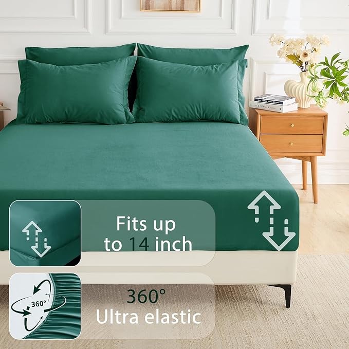 MUXHOMO 5 Pieces Twin Comforter Set, Soft Bed in a Bag Twin Size, All Season - Image 6