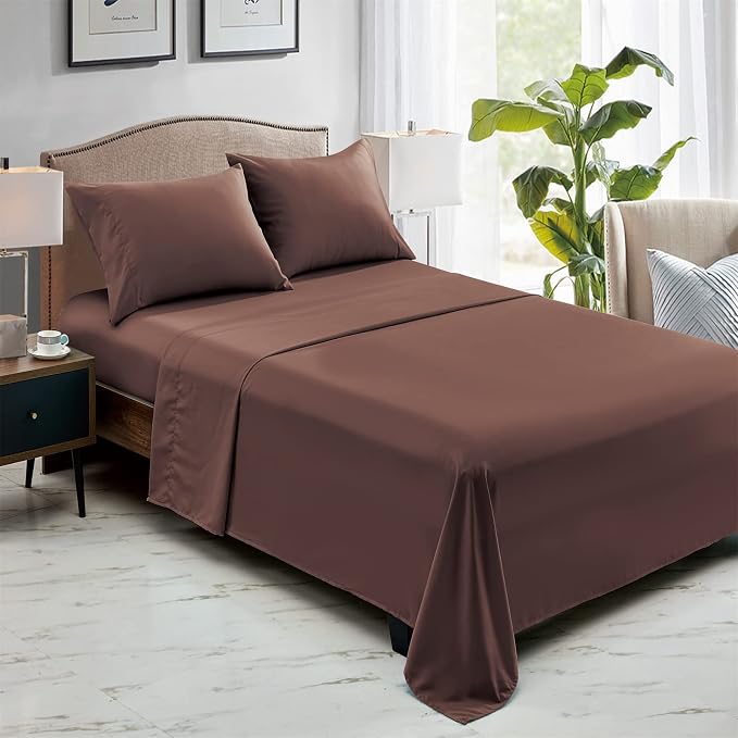 FreshCulture Full Flat Sheets Only, Soft Microfiber Bedding Sheets - Image 6