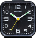 Peakeep 3D Numbers No Tick-Tock Analog Alarm Clock by PEAKEEP
