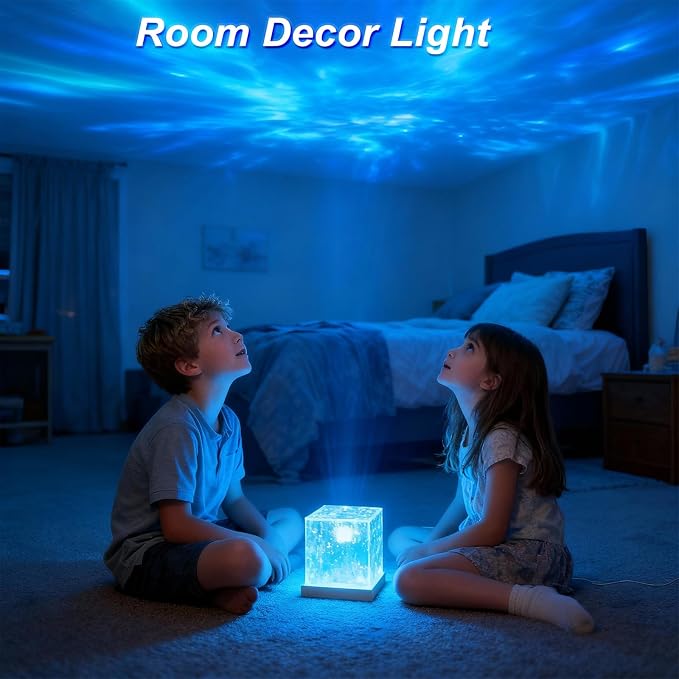 Rechargeable Shower Lights for Inside Shower, 16 Color Ocean Wave Projector - Image 6