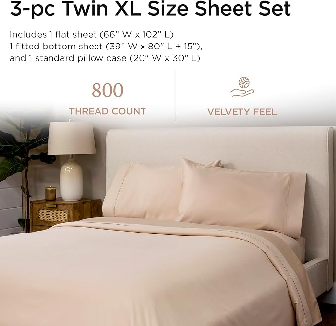 Threadmill Luxury 800 Thread Count 100% Cotton Sheets - Image 2