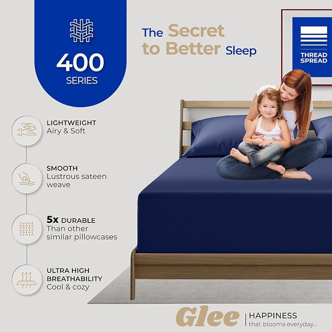 Thread Spread 100% Cotton King Size Pillow Cases Set of 2 - Image 2