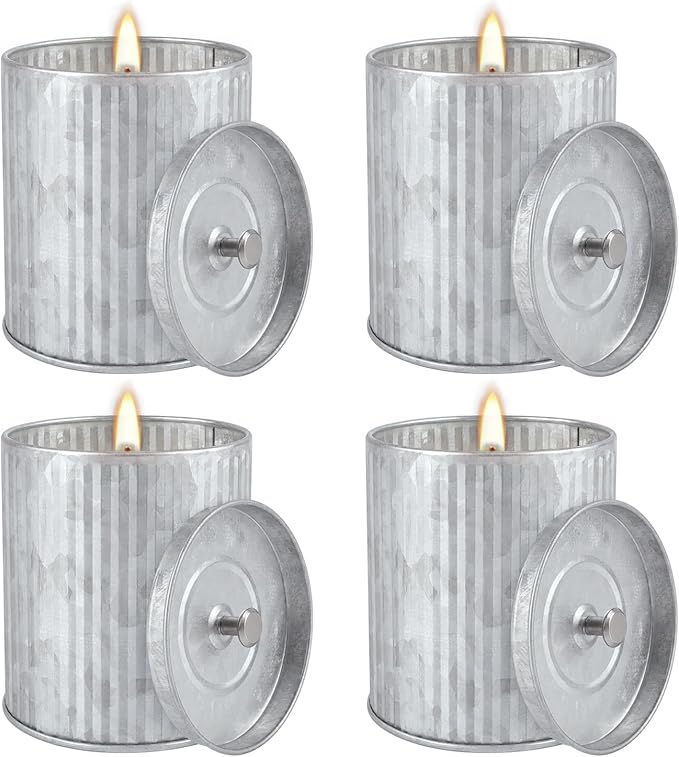 4Packs Citronella Candles Outdoor Indoor, Natural Soy Wax Scented Candles - Image 2
