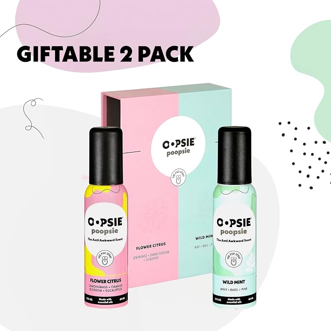 Oopsie Poopsie Toilet Spray – Before & After You Go Bathroom Odor Eliminator & - Image 6