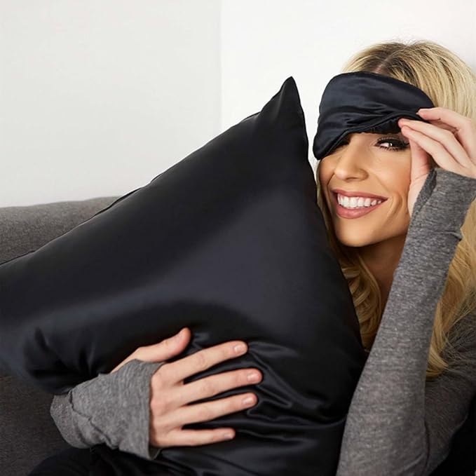 Organic Silk Pillowcase for Hair and Skin Made in USA, Natural Mulberry Silk - Image 2