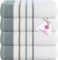 CASA COPENHAGEN White Bay 4Pcs 100% Egyptian Cotton Designer Hand Towels Gift by CASACOPENHAGEN