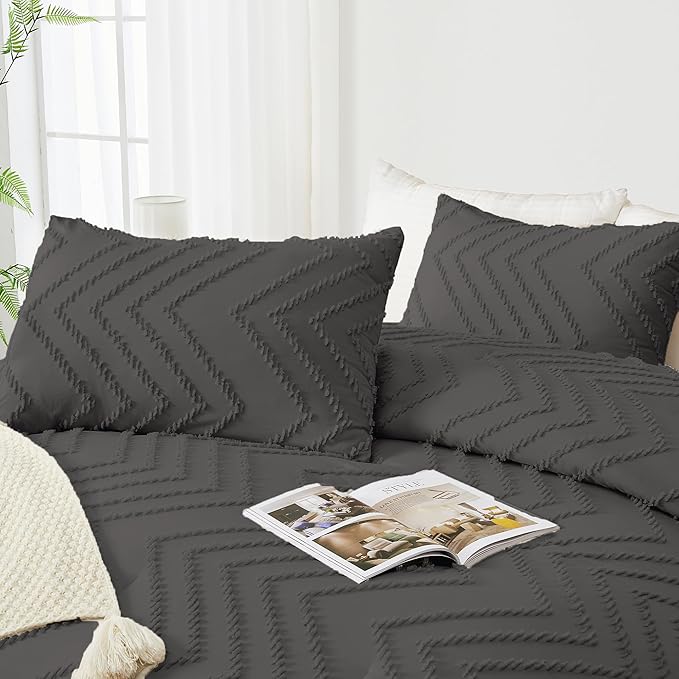 Andency Dark Grey Twin/Twin XL Comforter Set, Twin Bed Comforter - Image 4