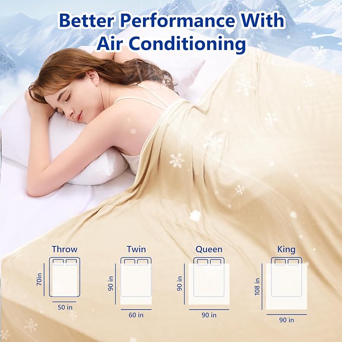 Topcee Cooling Blanket Full Size- 60"x90" Summer Cooling Throw Blanket - Image 7