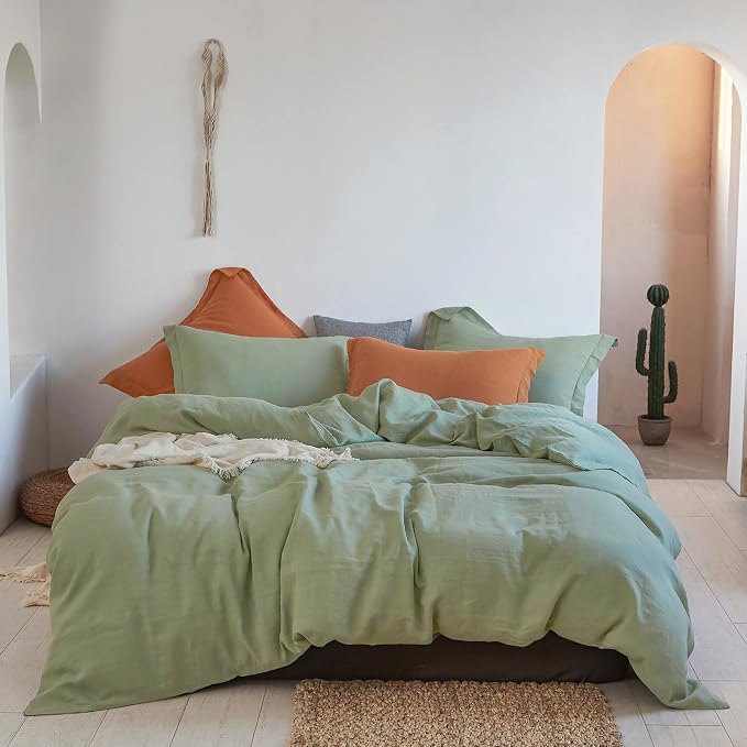 Simple&Opulence 100% Linen Duvet Cover Set 3pcs Basic Style Natural French by SimpleOpulence