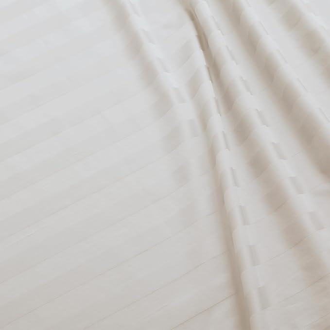 Flat Sheet Only Queen Size, 400 TC 100% Egyptian Cotton Flat Sheet Striped - Image 5