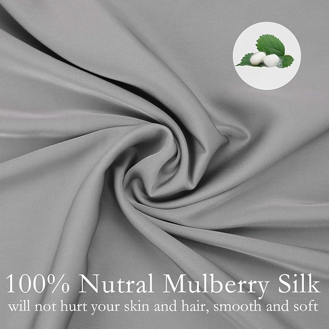 JOGJUE Silk Pillowcase for Hair and Skin 2 Pack 100% Mulberry Silk Bed - Image 3
