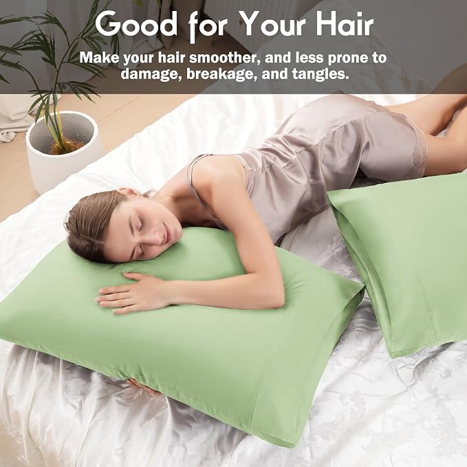 Pillowcases King Size 2 Pack, Cooling Viscose from Bamboo Pillow Cases - Image 5