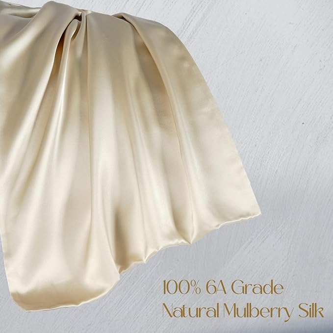 ZIMASILK 100% Pure Mulberry Silk Pillowcase 2 Pack, Soft and Smooth, Both Sides - Image 2