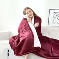 SNUGSUN Electric Heated Blanket Twin Size, Soft and Cozy Thickened Flannel and by SnugSun