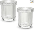 2 Pack Glass Qtip Holder Dispenser by MKOSAB