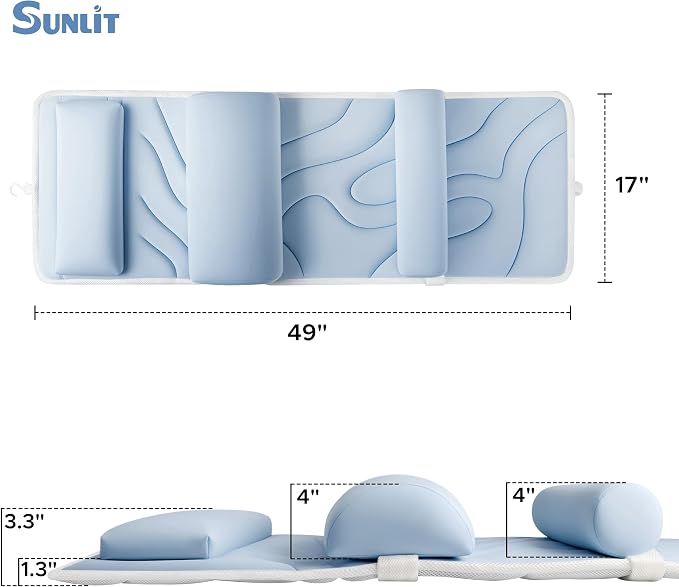 Sunlit Ultra Soft Full Body Bath Pillow - Image 6
