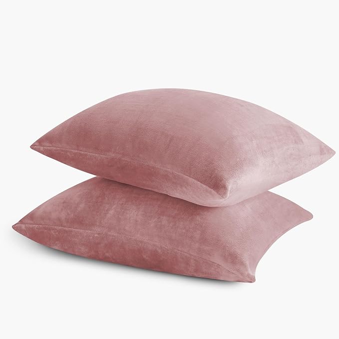 BEDELITE Flannel King Size Pillow Cases Set of 2, Super Soft Fleece Pillowcases - Image 9