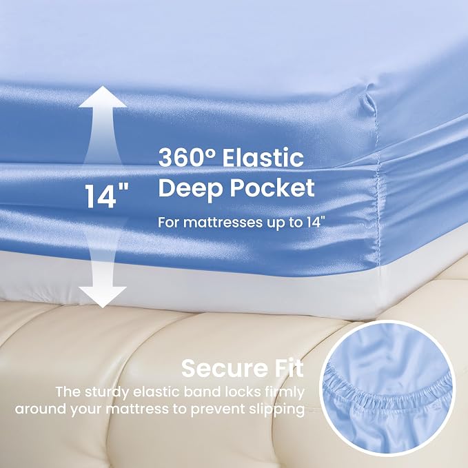 Love's cabin Satin Sheet Set - Image 4