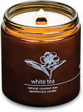 Hemlock Park White Tea Apothecary Hand-Poured Scented Candle | Crackling Wood by HemlockPark