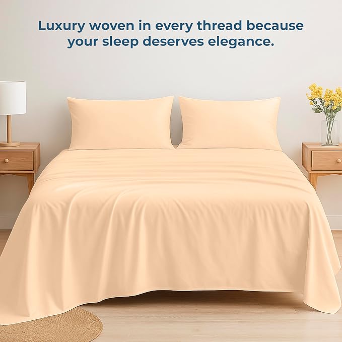 Royale Linens 100% Organic Cotton King Flat Sheet Only - Image 6