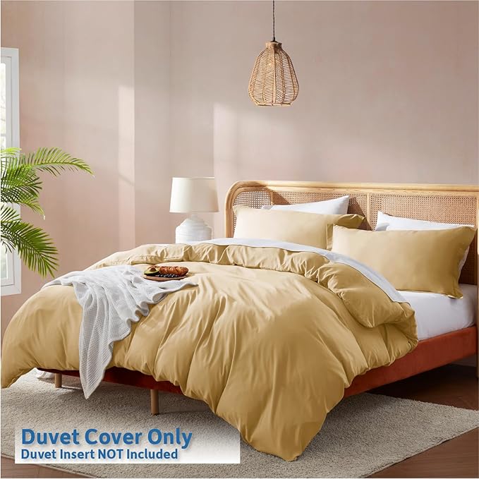 Nestl Camel Gold Duvet Cover Queen Size - Image 2