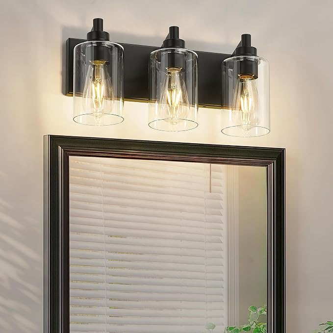 3-Light Bathroom Light Fixtures, Modern Vanity Lighting Fixtures Over Mirror - Image 2