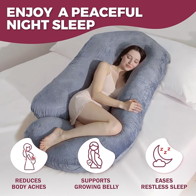 PILLANI Pregnancy Pillows for Sleeping – 57-Inch Maternity Pillow for Pregnant - Image 2