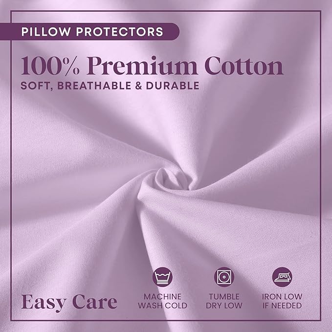 CirclesHome Wedge Pillow Cover 100% Cotton, Zippered Wedge Pillow Case Protector - Image 5