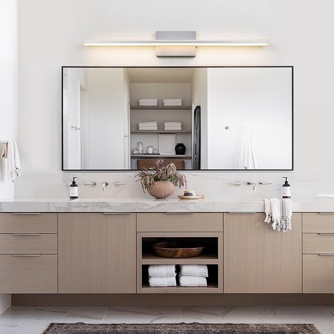 LED Brushed Nickel Vanity Light - Image 4