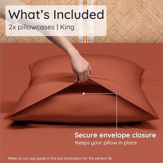 Bambaw 100% Viscose Derived from Bamboo Pillowcases King Size – Set of 2 - Image 2