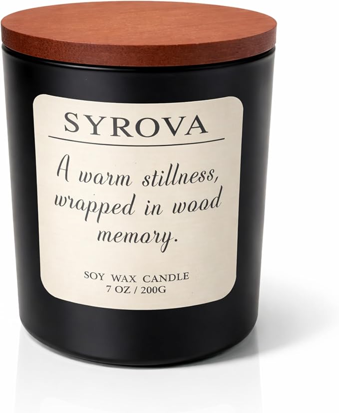 Vanilla & Cedarwood Candle, Luxury Scented Soy Candle 7oz, Cozy Sweet Fragrance - Image 7