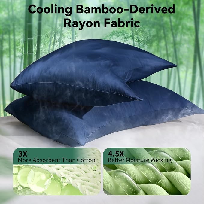 Cooling Curved Pillowcase for Side Sleeper Pillow - Image 3