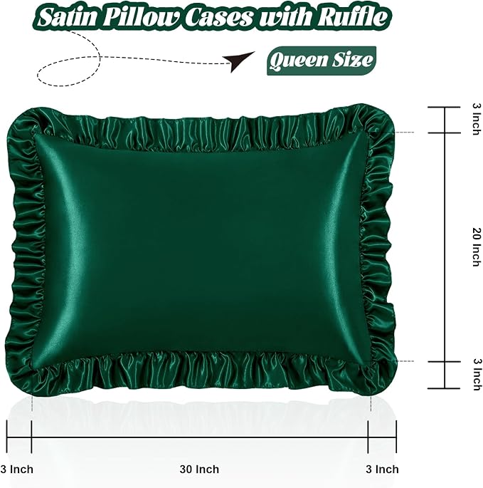 Homiest Ruffle Satin Pillowcase - Image 3