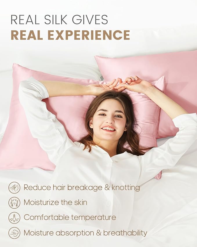 THXSILK 100% Mulberry Silk Pillowcase - Image 3
