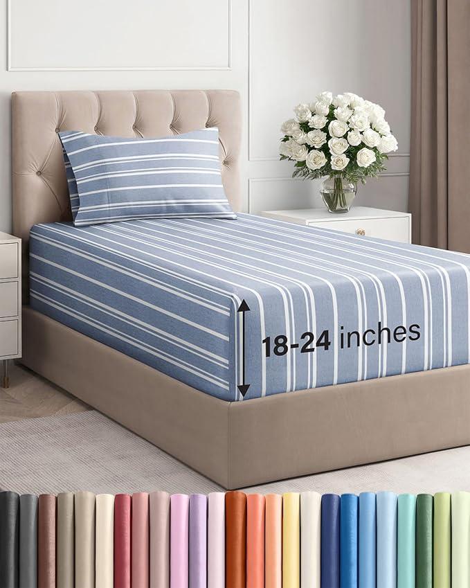 Extra Deep Twin Sheet Set by CGKUnlimited
