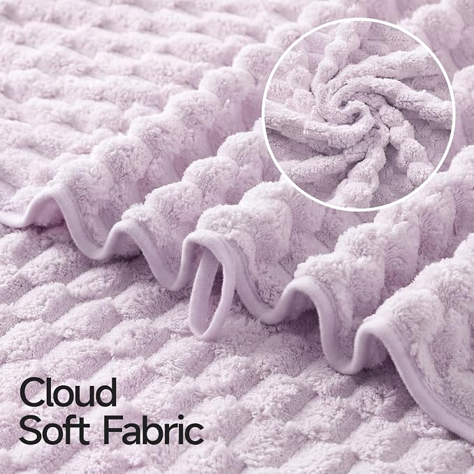 REDKISS 4 Pack Purple Microfiber Bath Towels - Image 7