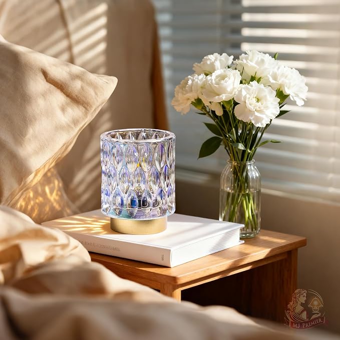 Battery Operated Table Lamps Timer, Mini Crystal Lamp - Image 6