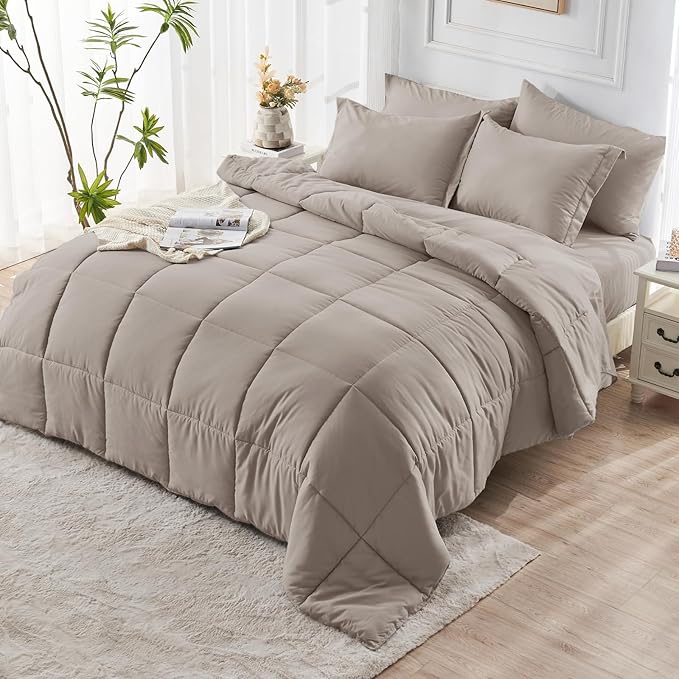 JOLLYVOGUE California King Comforter Set, Ultra-Soft Bed in a Bag Cal King Size - Image 8