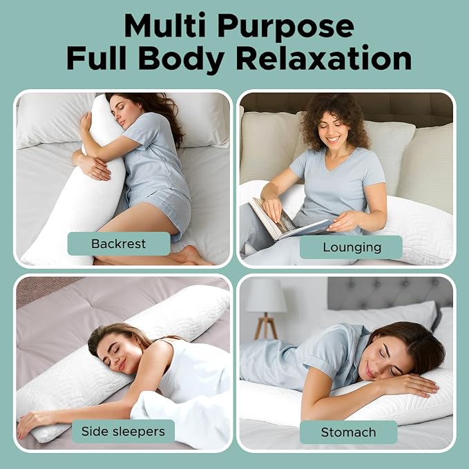 SCHNAUZER HOME Body Pillow, Memory Foam Body Pillows - Image 6