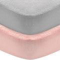 Flannel Crib Sheet 2 Pack, 100% Cotton Flannel, Heavenly Soft Fitted Sheet by Moonsea