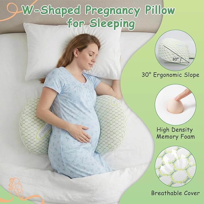 Pregnancy Pillows for Sleeping, Pregnancy Wedge Pillow for Side Sleeping - Image 2