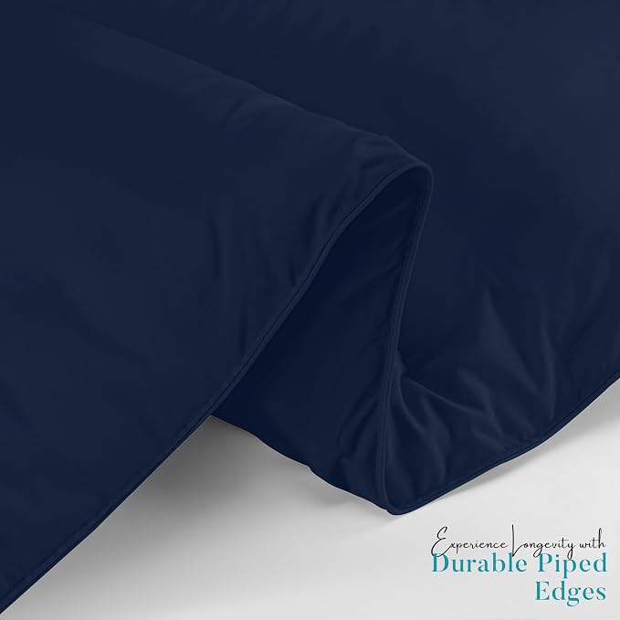 Utopia Bedding Twin Comforter Duvet Insert, Quilted Navy Comforter - Image 6