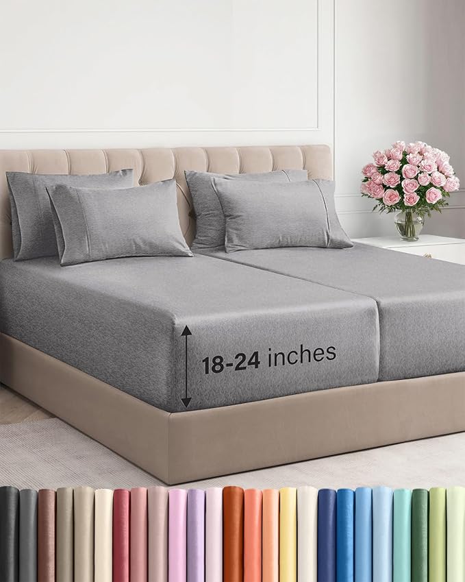 Extra Deep Split King Sheet Set by CGKUnlimited