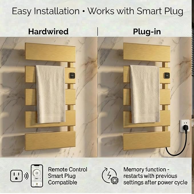 Electric Towel Warmer, Heated Towel Rack - Image 5