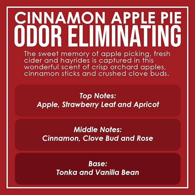 Cinnamon Apple Pie Two Pack Odor Eliminating Highly Fragranced Candle - Image 4