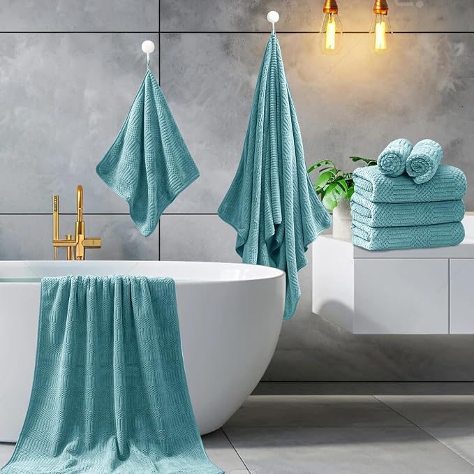 Ycosy 4 Pack Extra Large Microfiber Bath Towels Set, 35x70 inches, Less Lint - Image 5