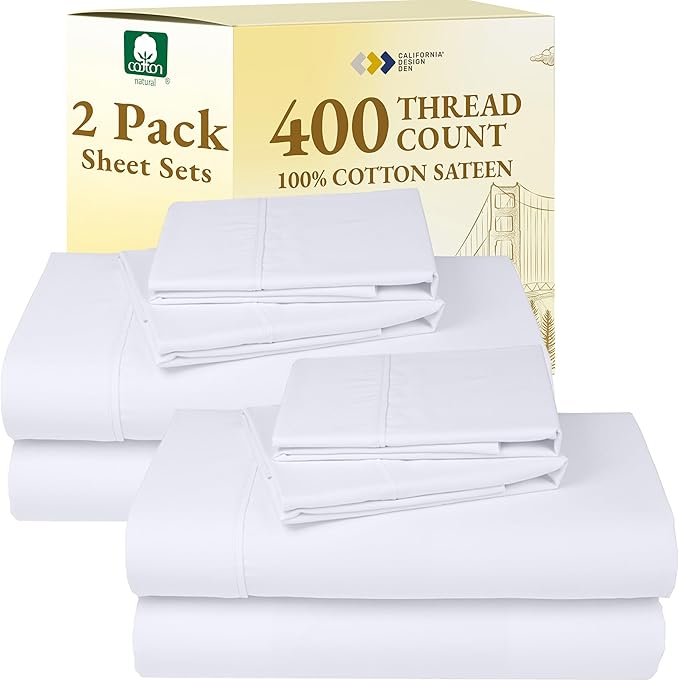 California Design Den 2-Pack Cal King Bedsheet Set by CaliforniaDesignDen