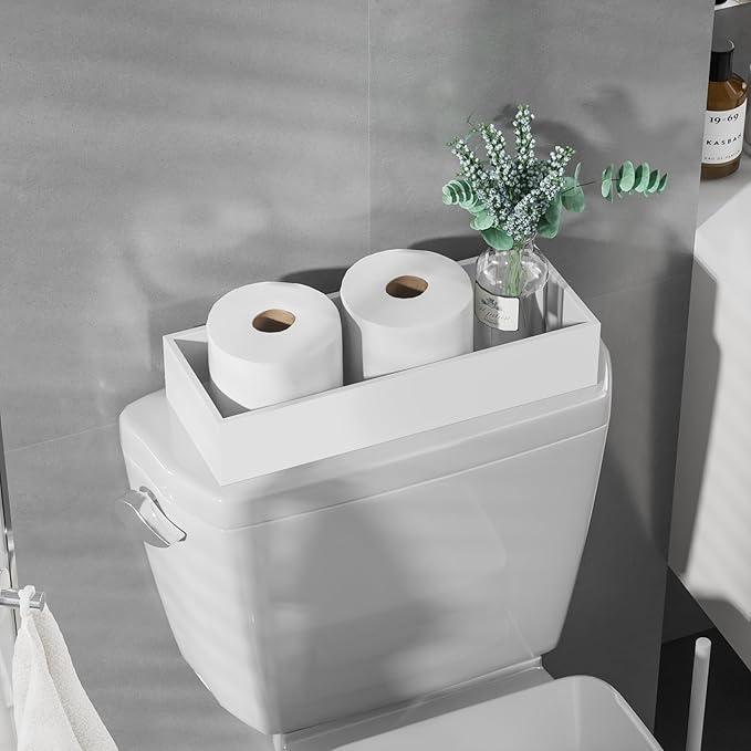 ZHWS Toilet Paper Basket, Bathroom Basket, Toilet Tank Tray - Image 4