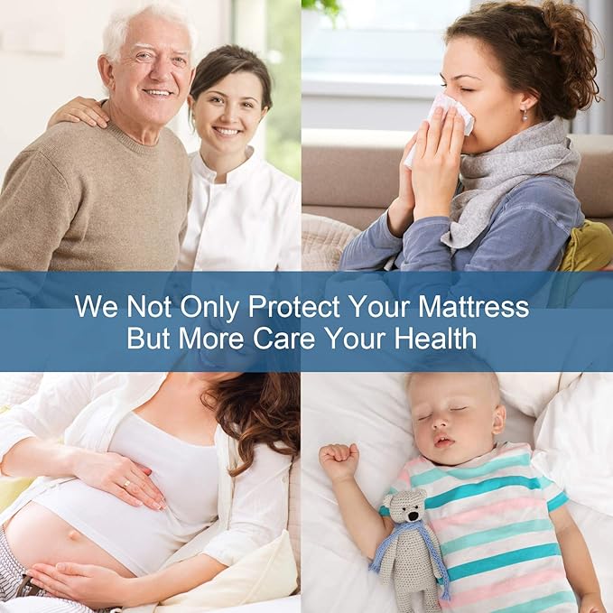King Mattress Protector Pad Waterproof Quilted, Breathable & Cooling King Size - Image 4
